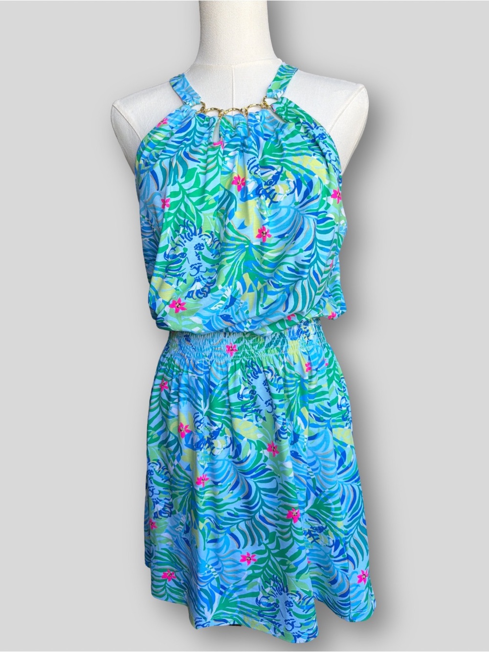 Lilly Pulitzer Shirelle Skirted Romper Multi Via Parigi Size Small NWOT
